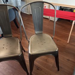 Two Metal Chairs 