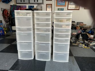 Storage drawers by sterilite