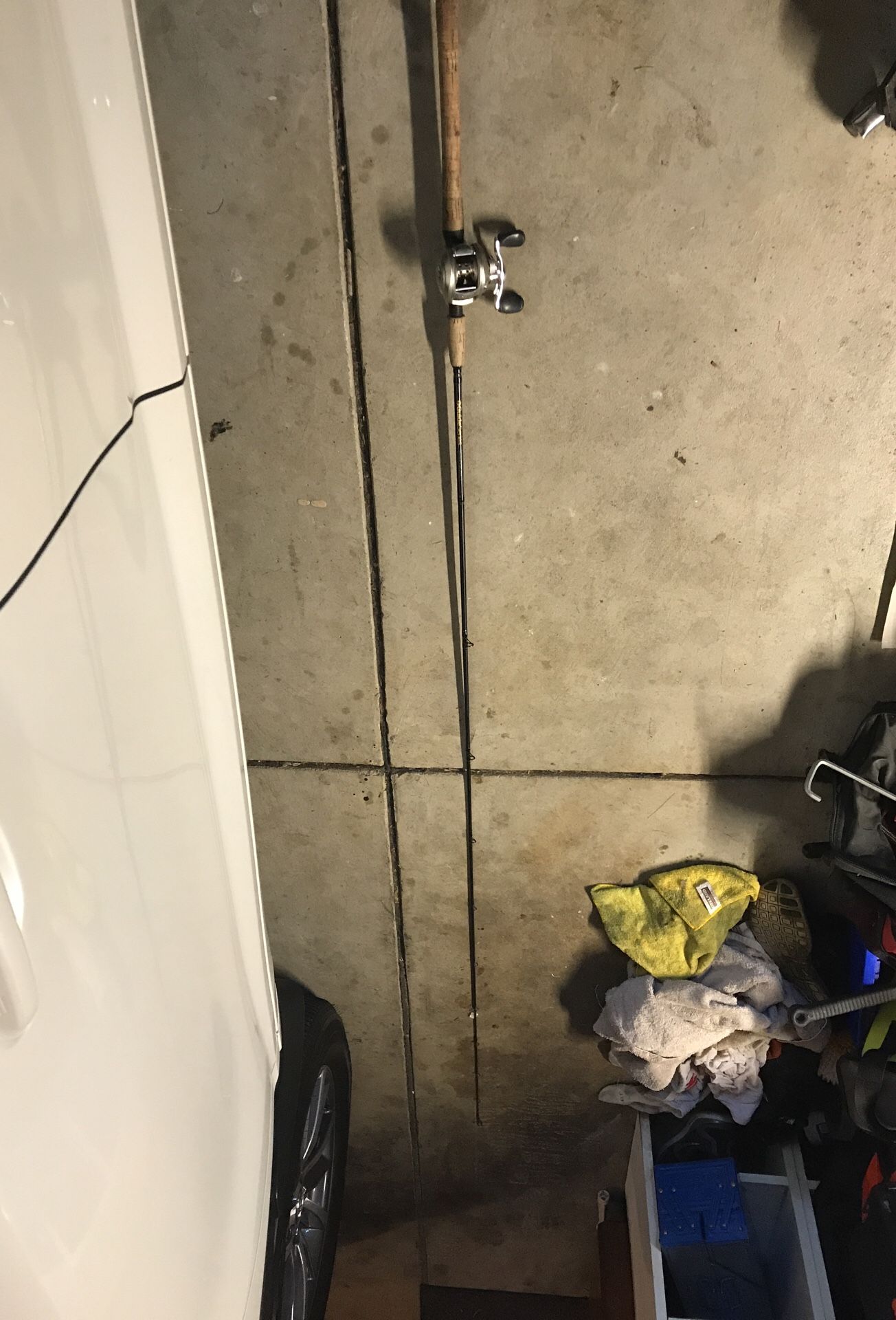 Bait casting rod and reel combo