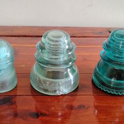 Vintage glass insulators