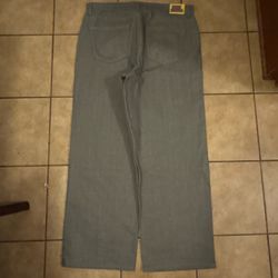 Y2K baggy wide leg made in USA neoblue solo semore like raw denim silver light gray