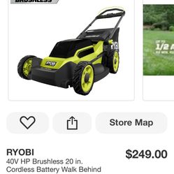 Ryobi 40 VHE Brushless Lawnmower