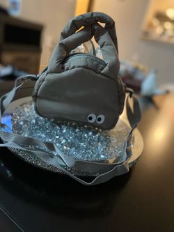 Grey goolgly eye small  wallet iPhone purse