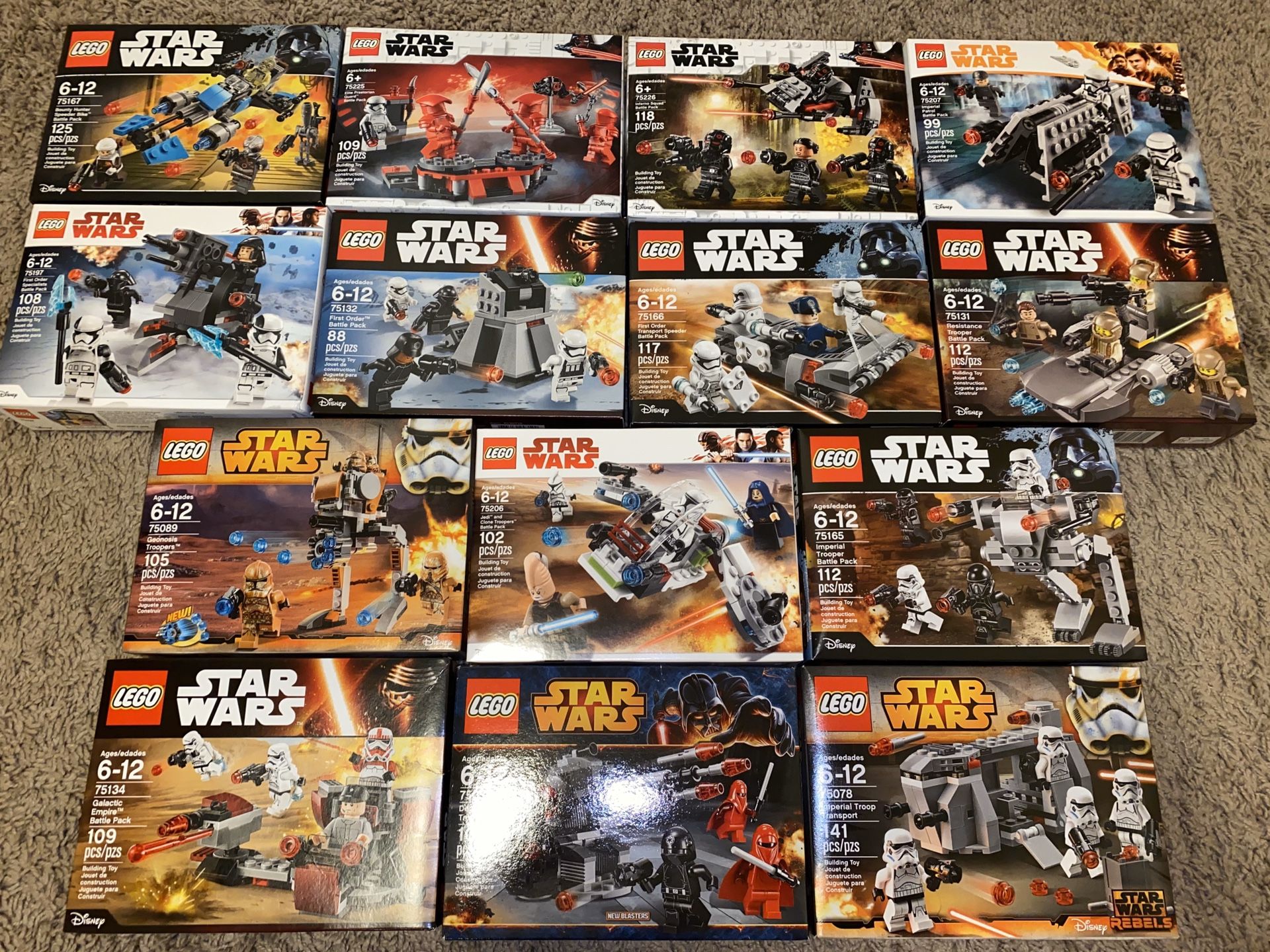 LEGO StarWars Ultimate 14 Battle Pack Collection Sealed New