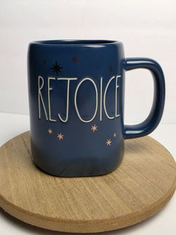 Rae Dunn By Magenta Holiday “Rejoice” Coffee/Tea 18 oz. Ceramic Mug