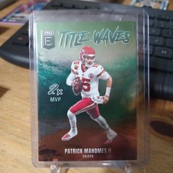 Patrick Mahomes Title Waves Insert Card 