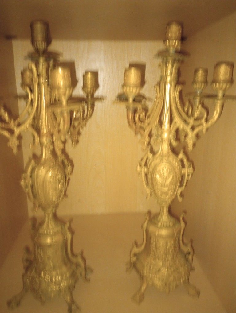 Bronze Candle Holders