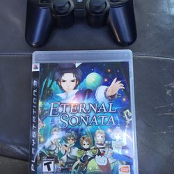 PS3 Controller & Eternal Sonata Game