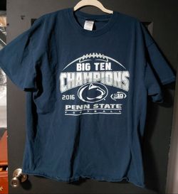 Penn State Nittany Lions Big Ten Champions  Navy Tee Shirt Mens XL Blue 84