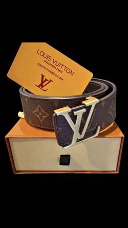 Luxury black leather belt