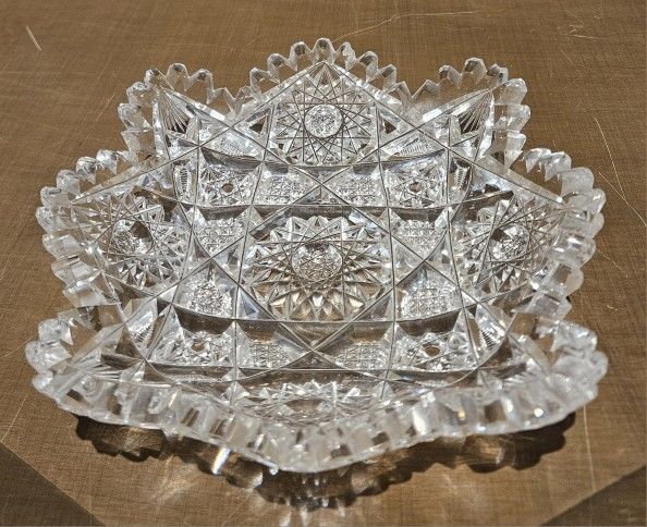 American Brilliant Period (ABP) cut glass bowl or dish
