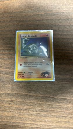 Brock’s Geodude 1st Edition Card
