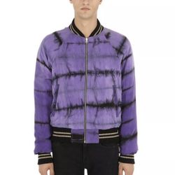 NWT AMIRI Purple/Olive Reversible Tie Dye Track Jacket Size XL $2200
