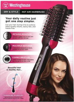 Westinghouse Hot Air Hairbrush Dry & Style Volumizer - 1000W Large - WH1149 - New in Box