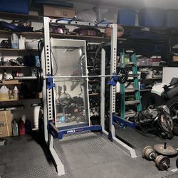 Squat Rack And Bench. 250$ Obo No Weights Included. 