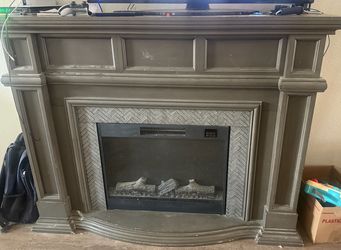 Large Faux Fireplace