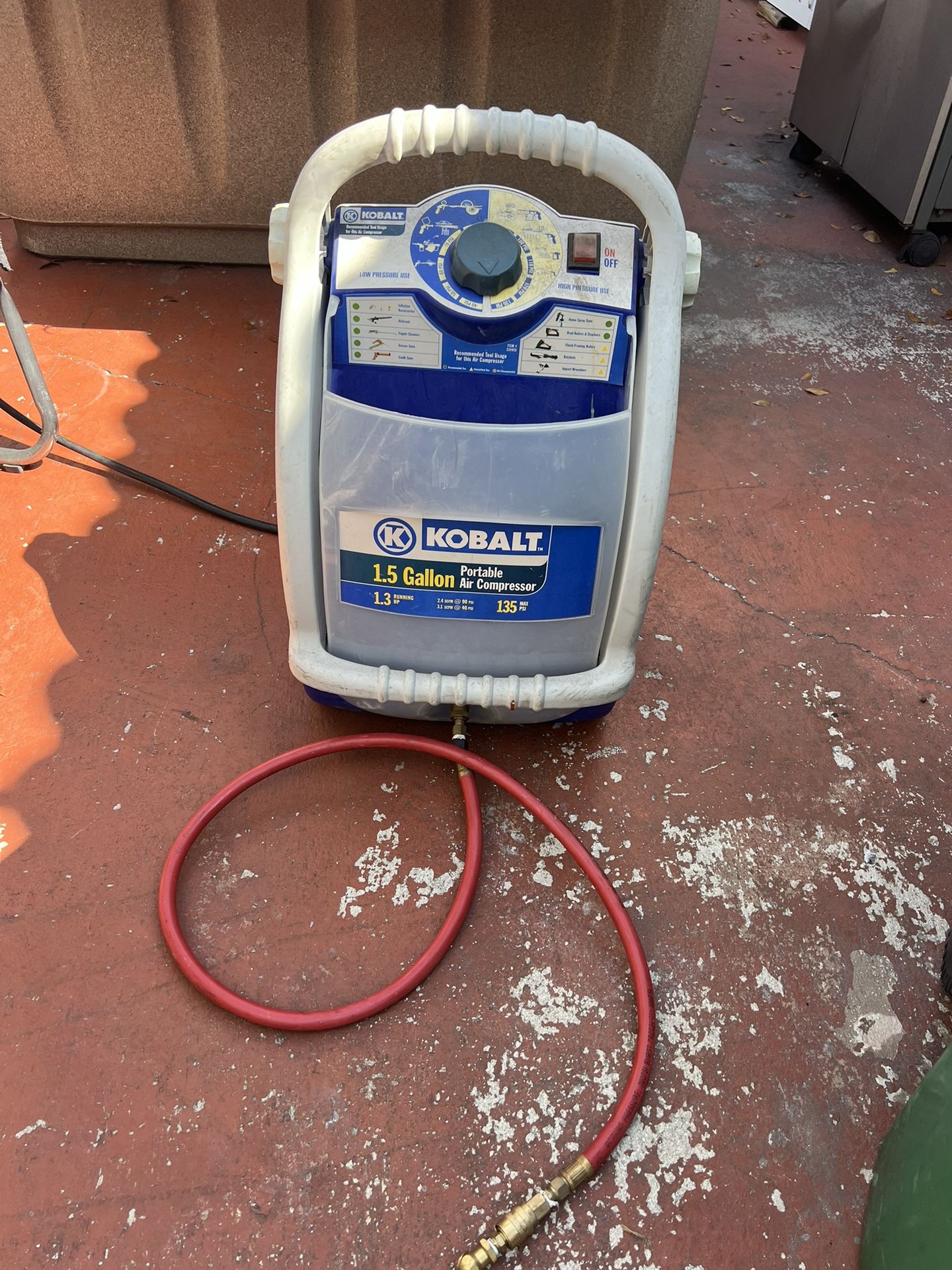Kobalt Air Compressor Portable In Great Working Condition