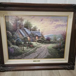 Thomas Kinkade A Peaceful Time 18x24 W COA