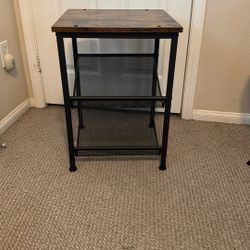 Industrial Style Night Table 