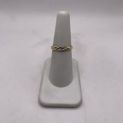 10kt Dual-Tone Gold Engagement Style Band