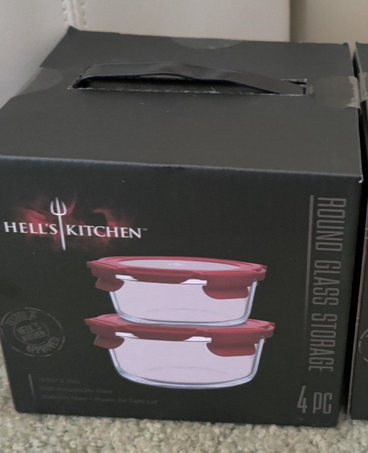BRAND NEW STORAGE GLASS BOWLS $ 25 EA.