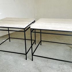 A Pair of Mitchell Gold and Bob Williams End Tables