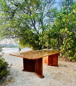 4'x8'x28" Koa Dining Table With 6 Matching Chairs