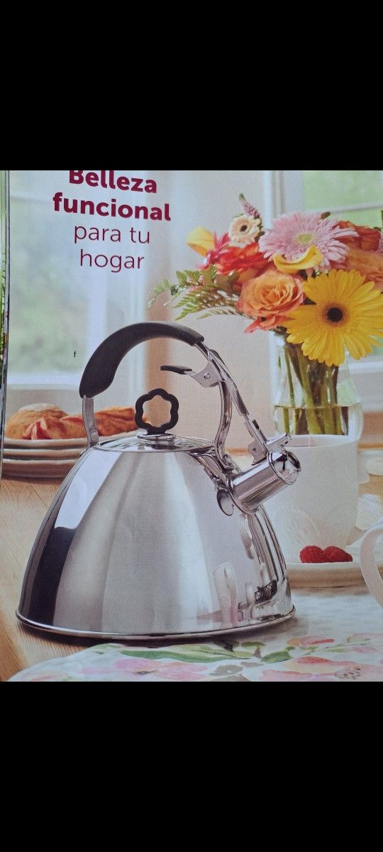 TETERA DE 2.5 QT CLÁSICA DE ACERO INOXIDABLE PRINCESS HOUSE 🌾🌻🌾