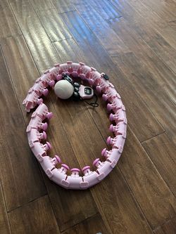 Pink Weighted Smart Hula Hoop with Counter