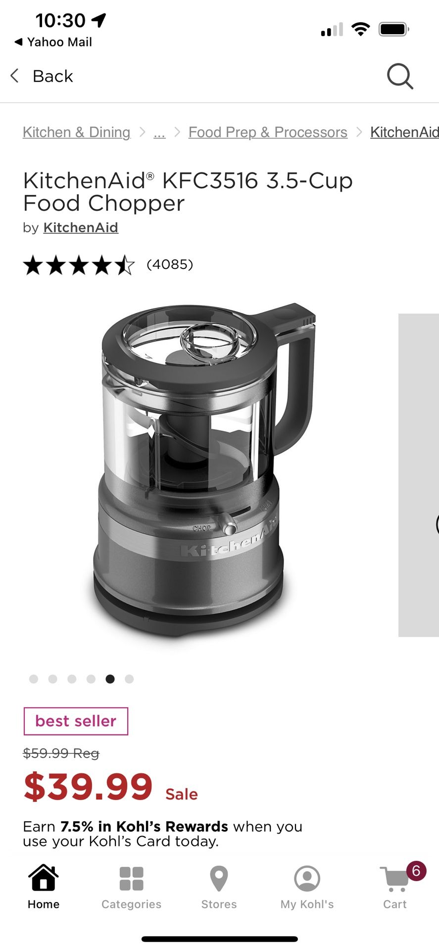 Kitchen Aid 3.5 Cup Food Processor