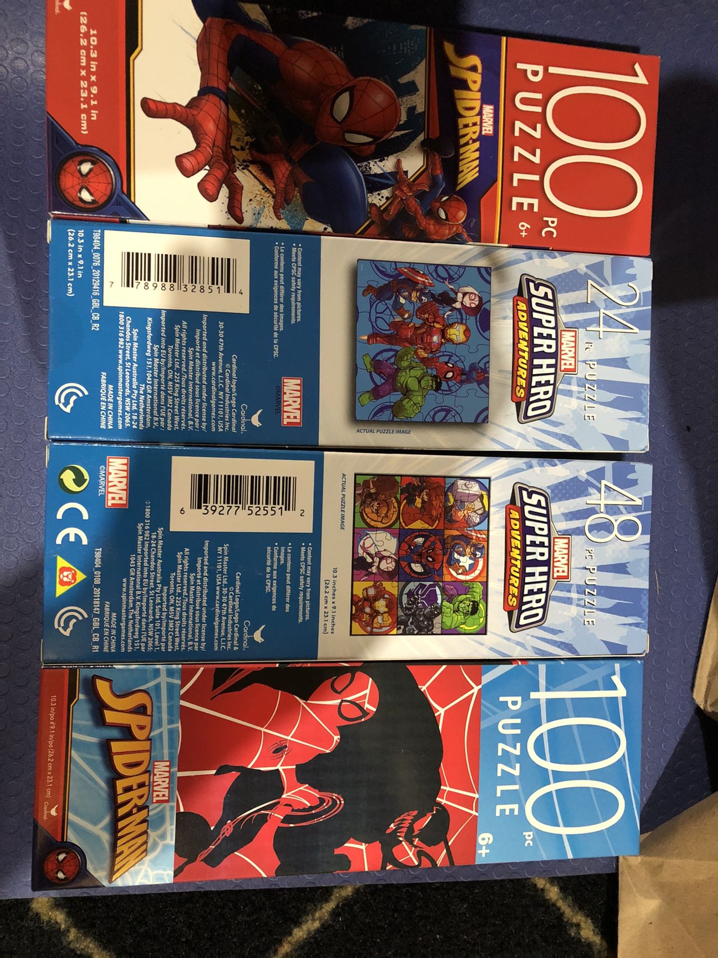 4-Matvel Super Hero Puzzles.