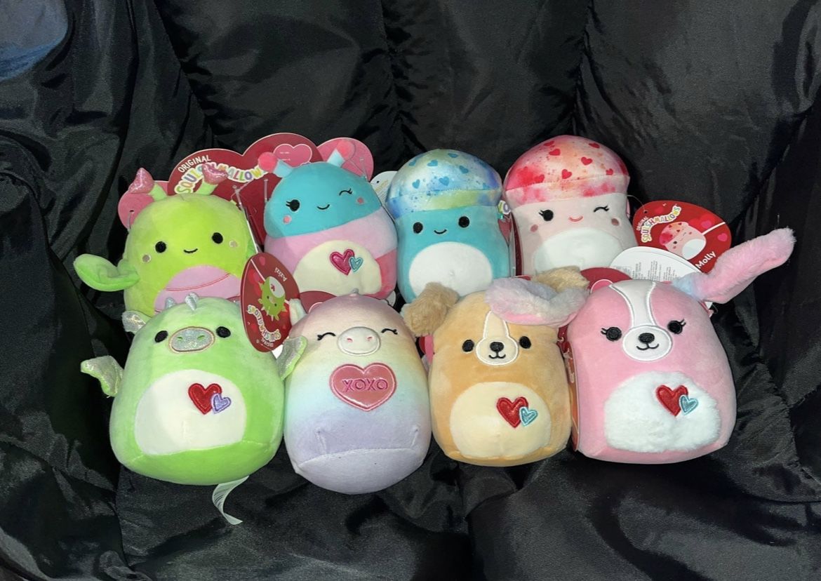 Valentines Squishmallow Duos set
