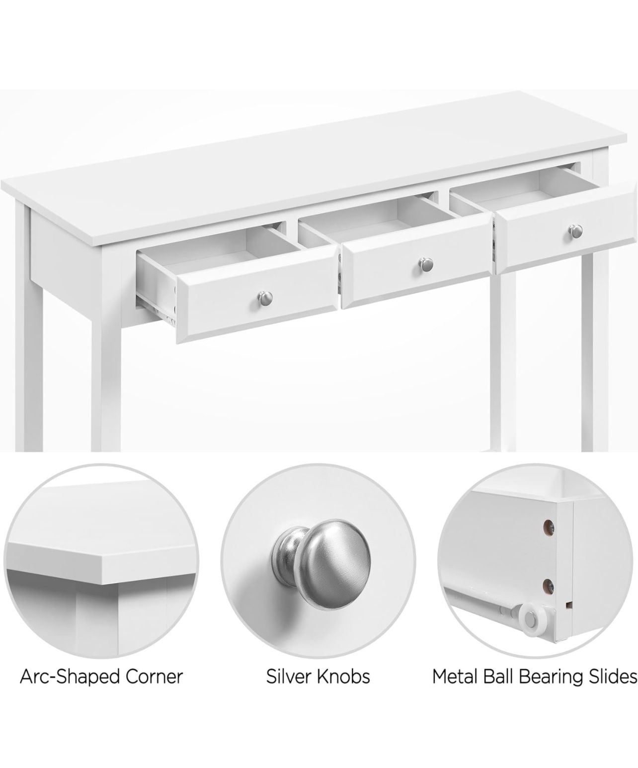 Console Table with 3 Drawers