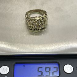 10k Gold Nugget Ring 