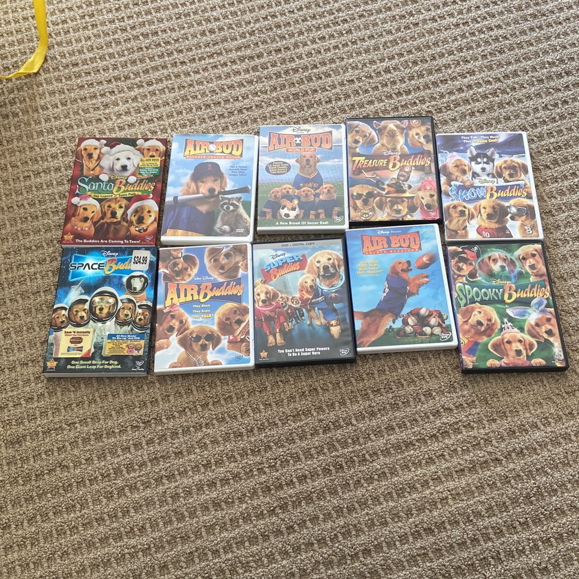 Air Bud/buddies DVDs