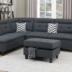 Sectional Sofa With Ottoman 