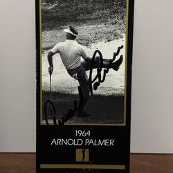Arnold Palmer Autographed Golf Card
