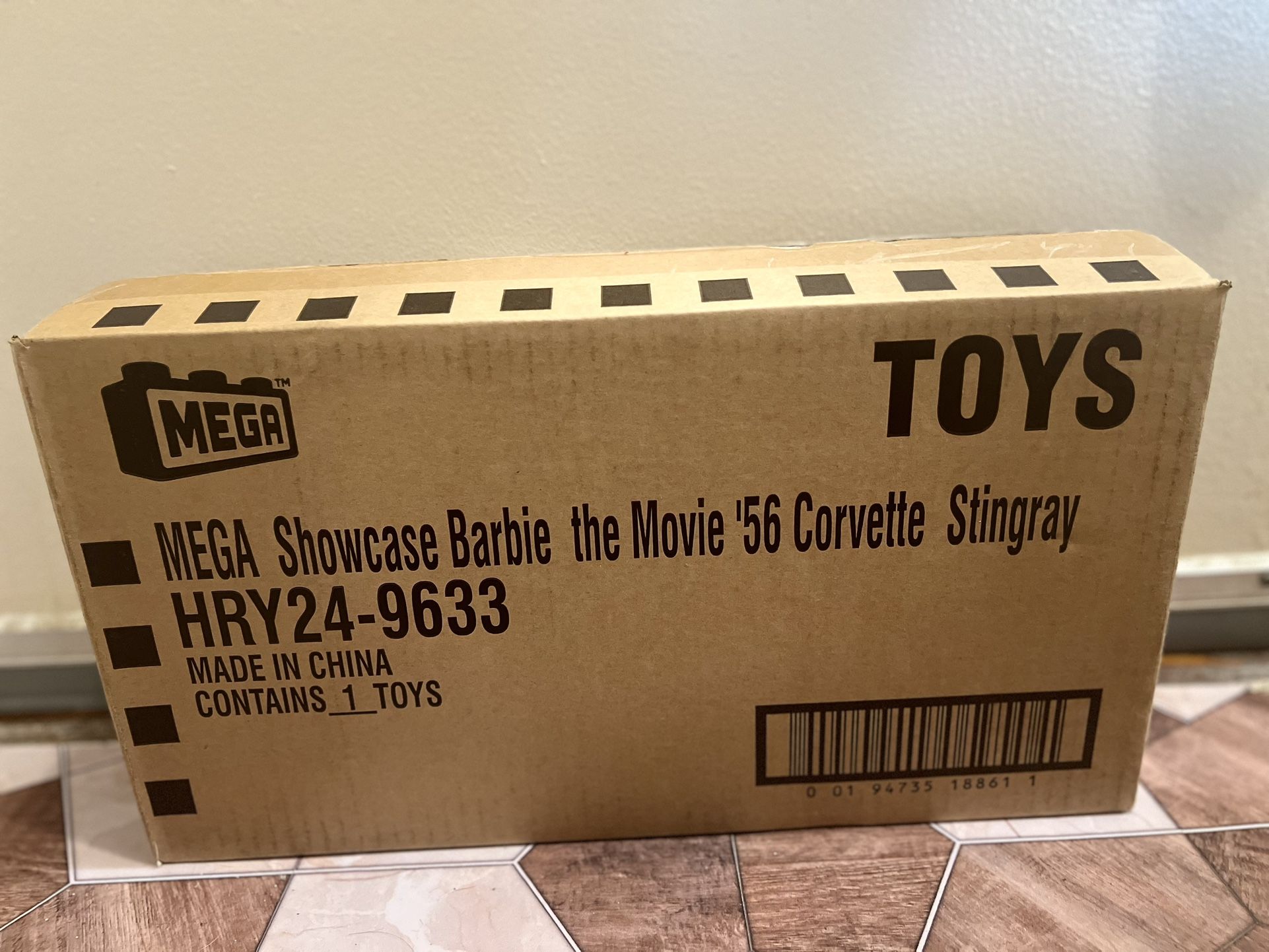 *In Hand*New* MEGA Barbie The Movie ’56 Corvette Stingray Collector Building Set × 1