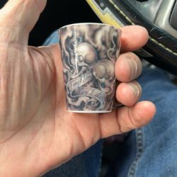 " LAUGH NOW CRY LATER TATTO " Plastic (Not Glass)Funny Shot Glass 