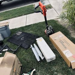 Yard Equipment Harley Parts dog Crate, Chevy Mirrors Tools