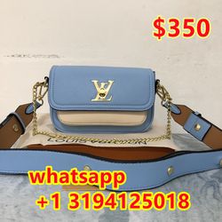 LV Blue Crossbody Bag