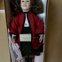 Camelot Collection, Vintage Limited Edition QVC Camelot 21”Porcelain Christmas Doll "Faith" 