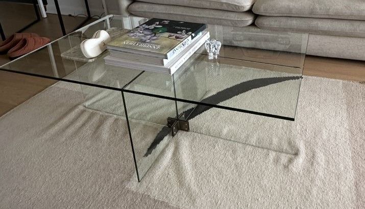 West Elm Glass Coffee Table