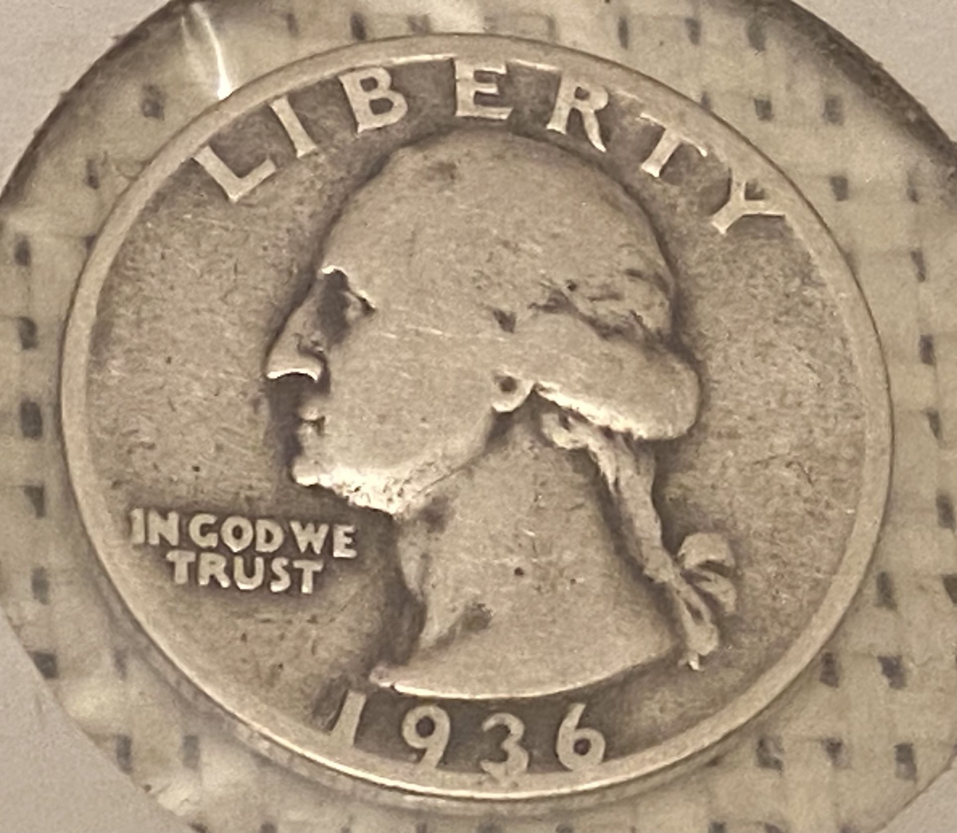 25 Cents 1936 S. Coin USA