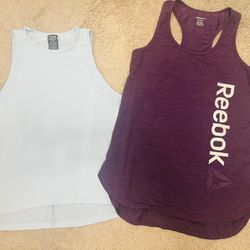 VS Pink & Reebok Workout Tanks Size S/M