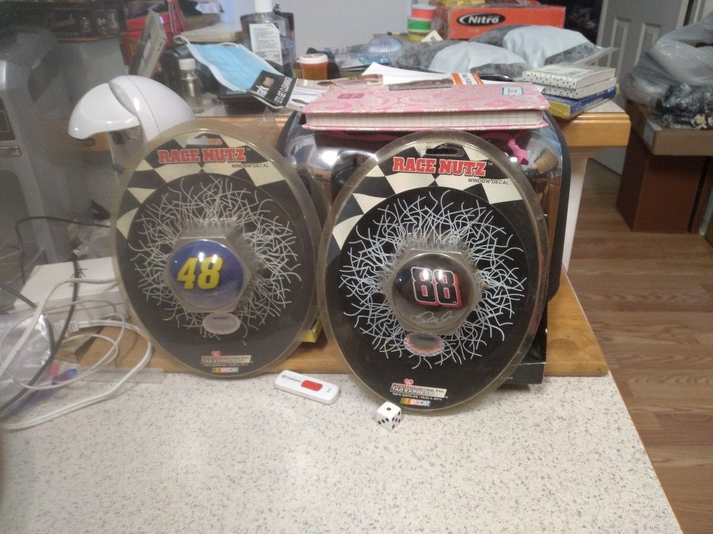 2 Race Nutz Window Decals. New.