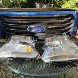 Ford F150 Parts Grill & Headlight  2015 To 2017