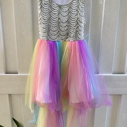 Girl Dress Rainbow Tulle 👗 🌈 