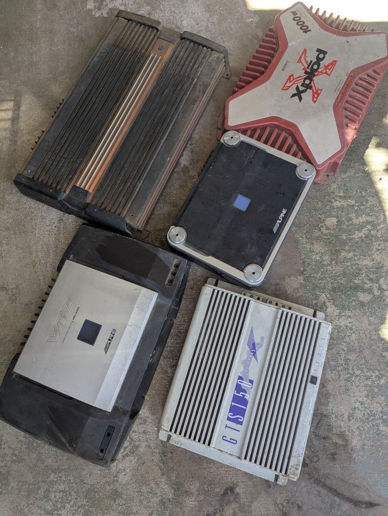 Car Audio Sub / High mid Amps 