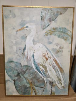 Painting EGRET 24 WIDE  BY 32 LONG